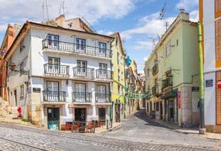 Narrow Alley in Lisbon