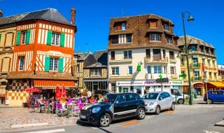 Colorful Streets of Trouville, Normandy