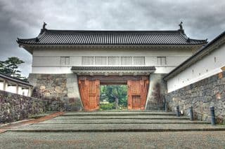 Traditional Japanese Castle Gate