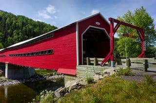 Routhierville Covered Bridge in Quebec