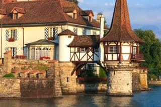 Oberhof Castle by the Lake in Switzerland