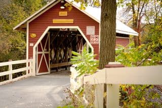 2010 Covered Bridge in Autumnal Vermont