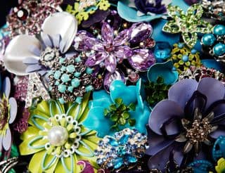A Brooch Bouquet of Vibrant Jewels