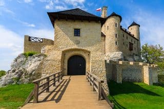 Medieval Bobolice Castle in Poland