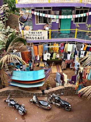 Colorful Balcony of Tibetan Massage Shop