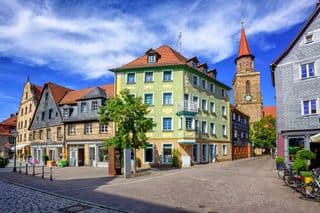 Traditional German Street in Furth am See