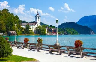 Wolfgangsee Lakefront in Austria
