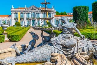 Statue of Abundance in Queluz National Palace Gardens
