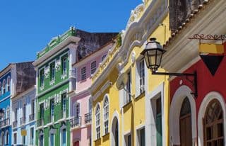 Colorful Buildings in Pelourinho, Salvador, Bahia