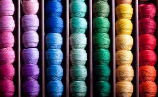 Rainbow Threads Display