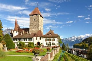 Spiez Castle in Bern, Switzerland