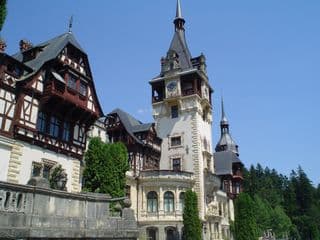 Regal Peleș Castle amidst the Carpathian Forest