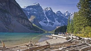 Reflection of Peaks in Moraine Lake