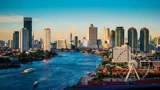 Riverfront Ferris Wheel in Bangkok