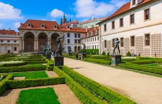 Statues in the Prague Castle Courtyard
