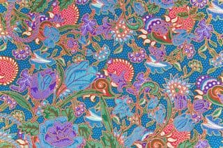 Vibrant Traditional Batik Sarong Pattern