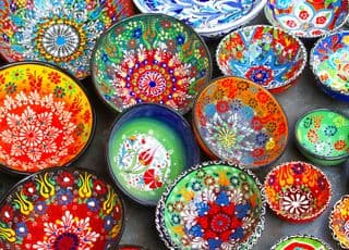 Vibrant Hand-Painted Ceramic Bowls