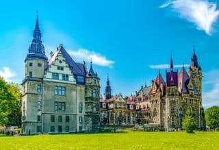 Moszna Castle in Poland: A Renaissance Jewel amidst Nature's Embrace