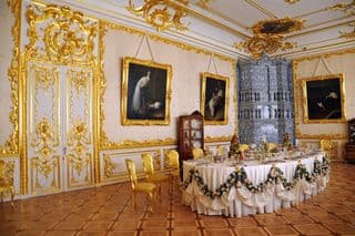Gilded Elegance: Catherine Palace Dining Room