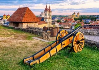 Historic Cannon at Eger Castle