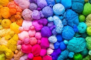 Rainbow Hues of Yarn