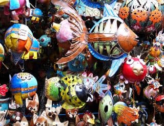 Colorful Balinese Metal Craft Animals