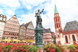 Statue of Lady Justice in Frankfurt