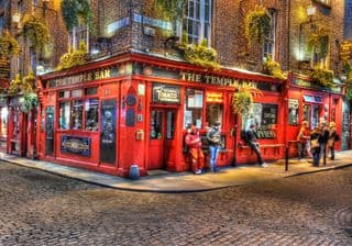 Dublin's Temple Bar at Dusk