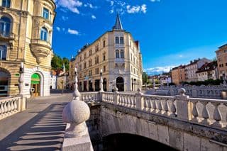 Triple Bridge in Ljubljana, the Heart of Slovenia