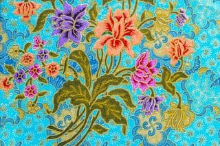 Vibrant Floral Batik Design