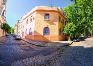 Historic Cobblestone Street in Buenos Aires