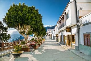 Tejeda Village Street View, Gran Canaria, Spain