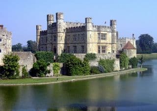 Medieval Leeds Castle by the Moat