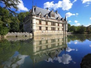 Reflection of Château d'Azay-le-Rideau in Moat