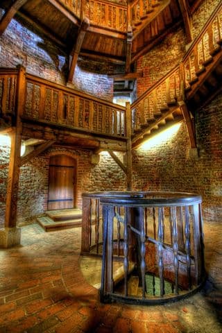 Ancient Spiral Staircase in Juliusturm, Berlin