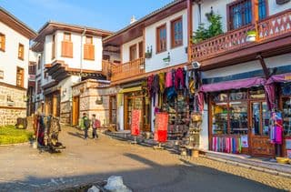 Traditional Ankara Bazaar in the Morning Light