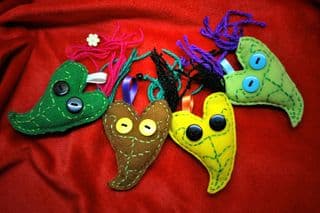 Handmade Leaf-Shaped Ornaments
