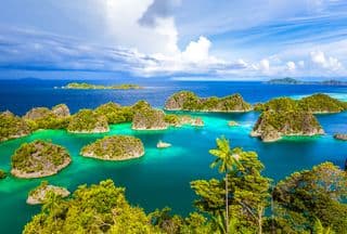 Emerald Lagoons of the Tropical Islands
