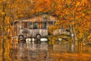 Autumnal Abode on the Ouachita