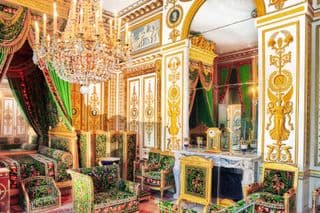 Opulent Rococo Bedroom at Fontainebleau Palace