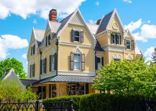 Victorian Yellow Victorian Home