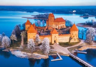 Trakai Island Castle at Dusk
