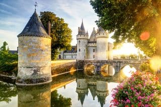 Sunset at the Château de Sully-sur-Loire