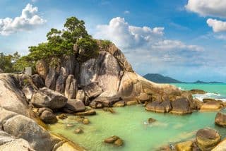 Granite Boulders at Lamai Beach, Koh Samui