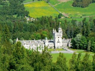 Balmoral Castle amidst the Scottish Highlands