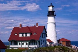 Portland Head Lighthouse by the Sea