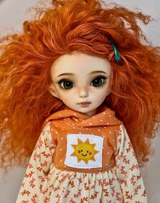 Sunshine Doll with Curly Orange Hair