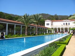 Reflective Roman Pool at Getty Villa
