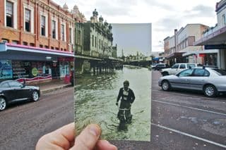 A Flooded Main Street Through the Years