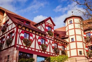 Imperial Castle of Nuremberg under Blue Sky
